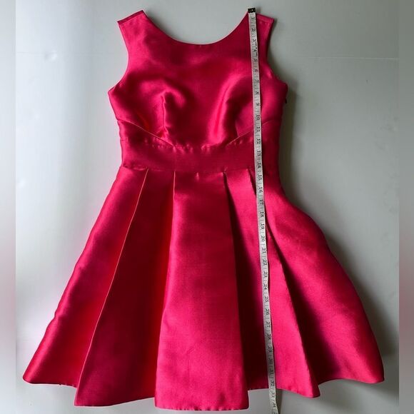 Kate Spade Open Back Bow Mini Party Dress in Pink Silk Blend Size 0 - Picture 10 of 16